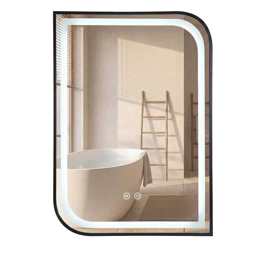 LED Tükör ZONE 70X50 BLACK 2