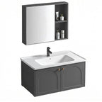 Fürdőszobabútor Szett Mosdóval Denver 80cm Grey 2
