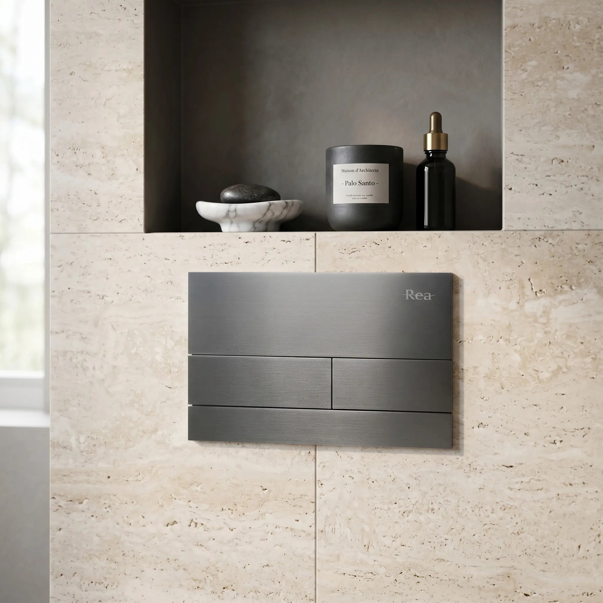 Beépíthető WC Tartókeret Szett Slim 024N T Titan Nyomólappal 2