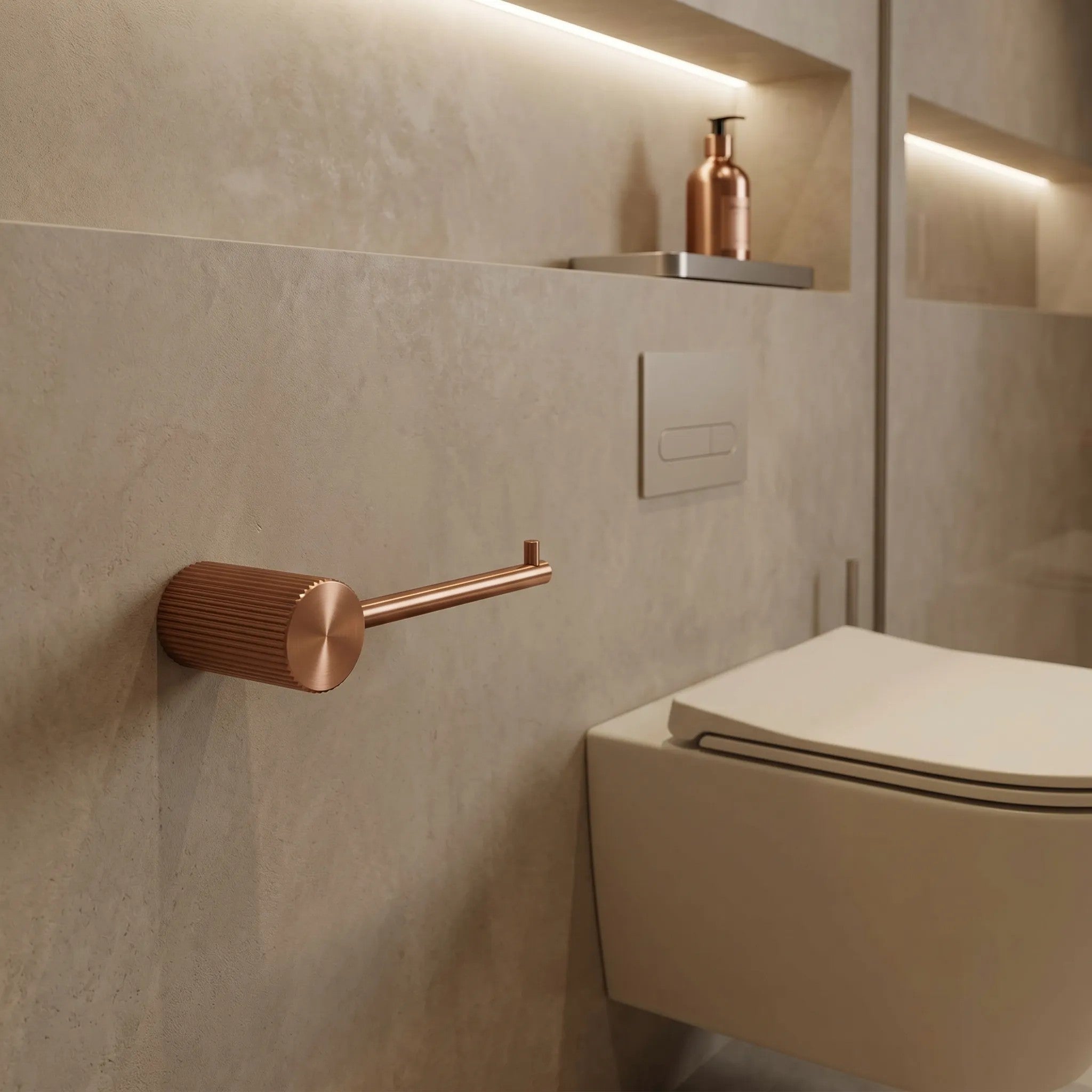 Falra Szerelhető Wc Papír Tartó 64105 SOLO Brush Copper 2