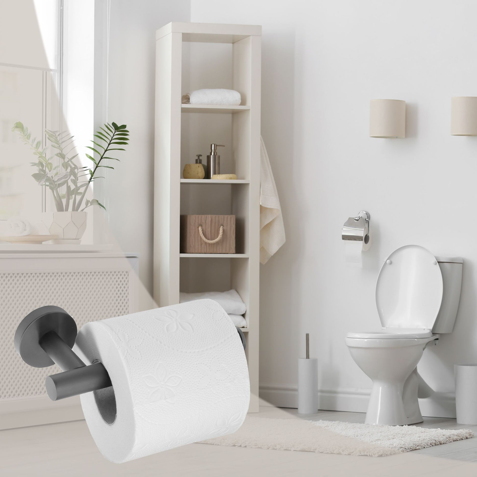 Falra Szerelhető Wc Papír Tartó Gun Black 322231a Leo 4