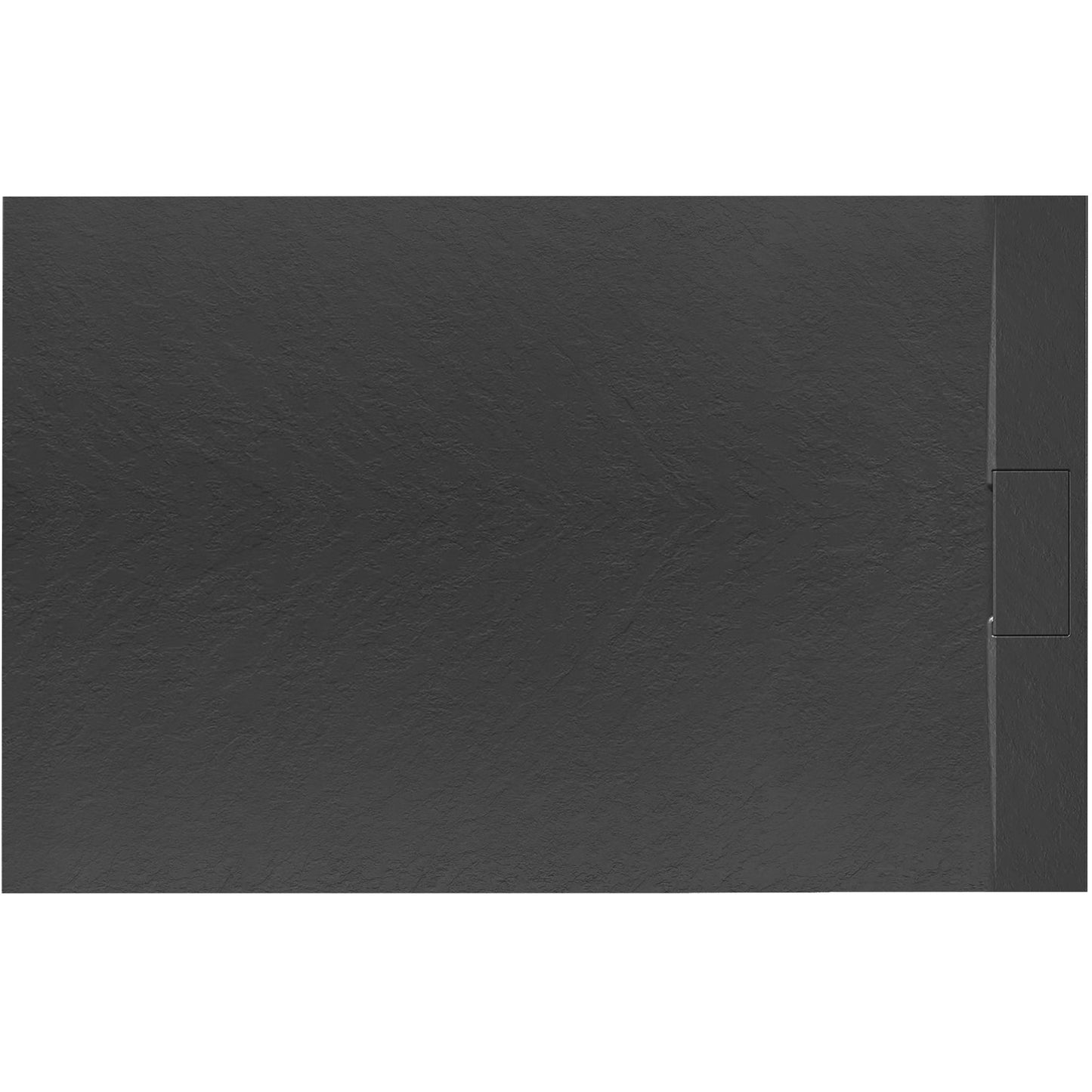 Zuhanytálca Bazalt Black 90x120 2