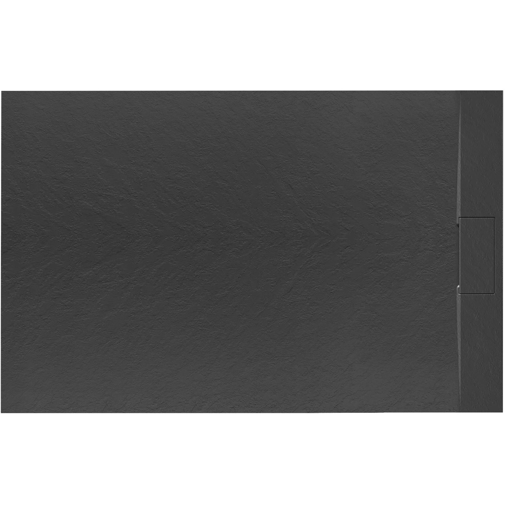 Zuhanytálca Bazalt Black 90x120 2