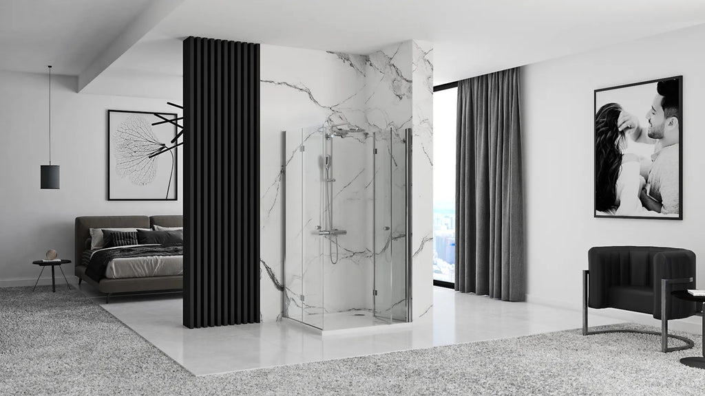 Összecsukható Zuhanykabin Rea Fold N2 80 X 80 Cm 3
