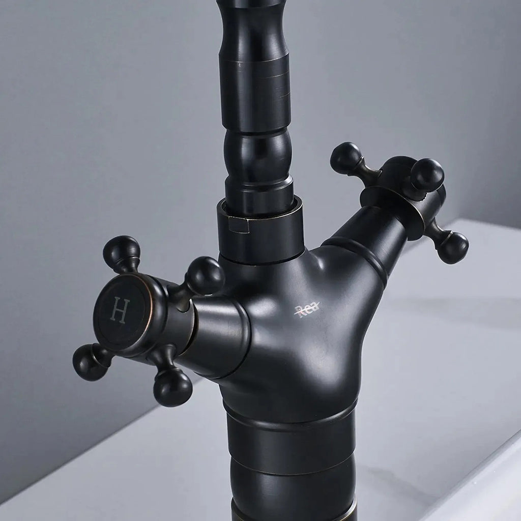 Konyhai Fürdőszobai Csaptelep Rea Rustico Old Black 3