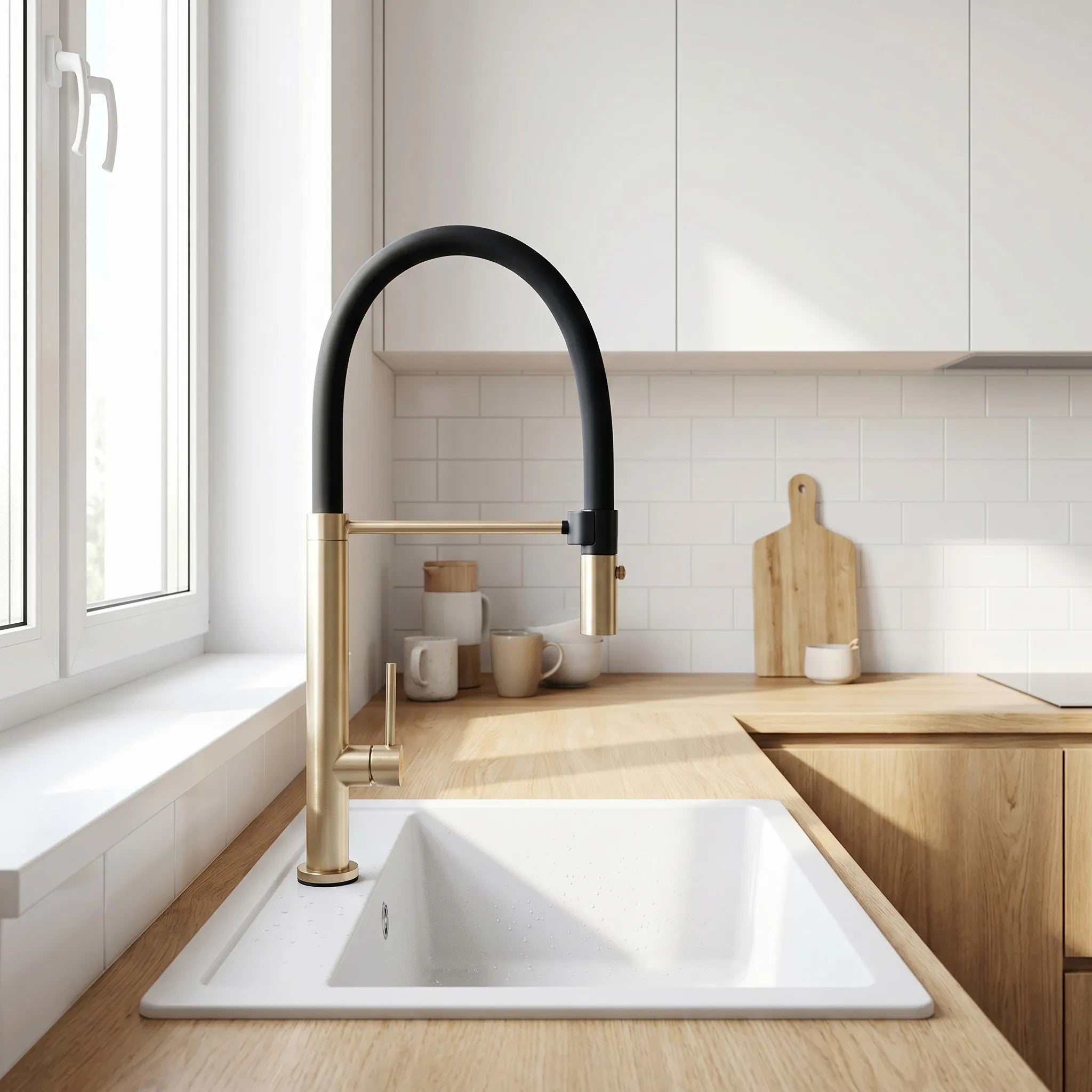 Konyhai Csaptelep Rea Viera Gold Brush 3