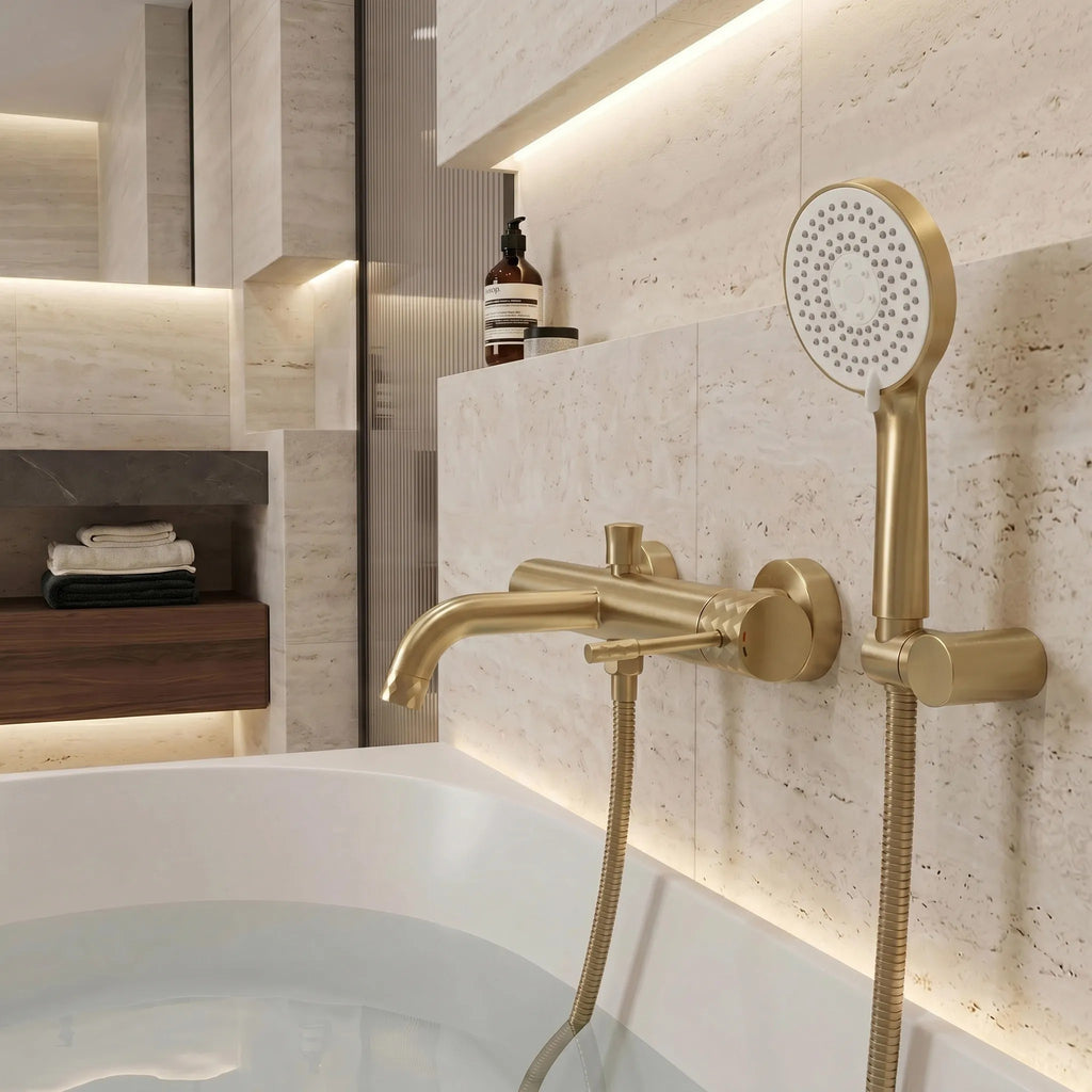 Rea JS-019 Brush Gold Zuhanyfej 3