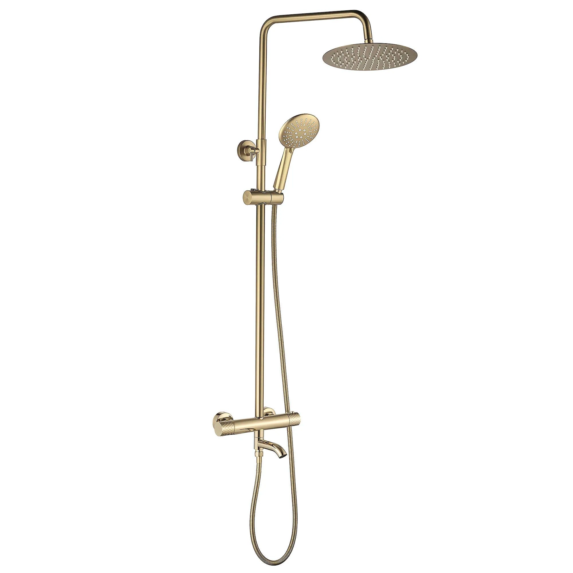 Termosztátos Zuhanyszett Lungo Diamond Gold 3
