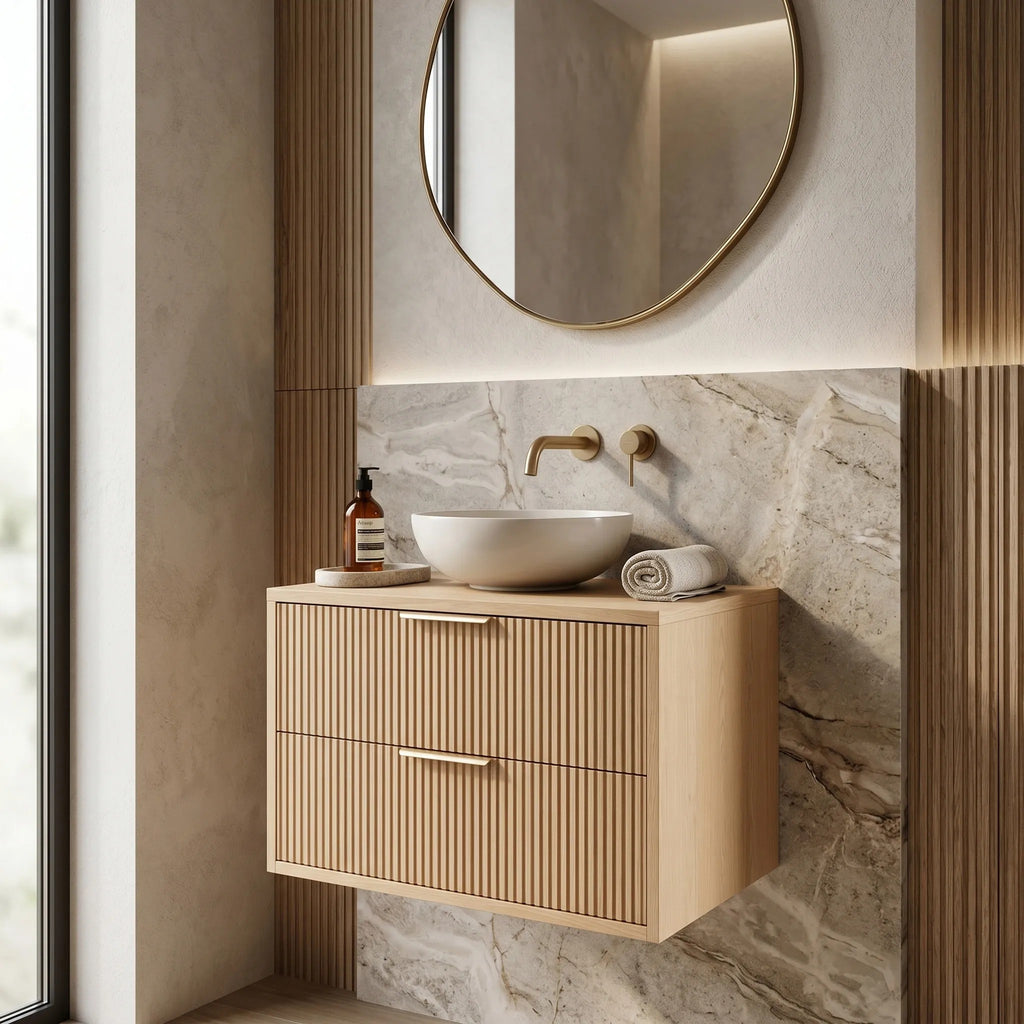 Mosdószekrény Rea Mono 60cm Beige 3