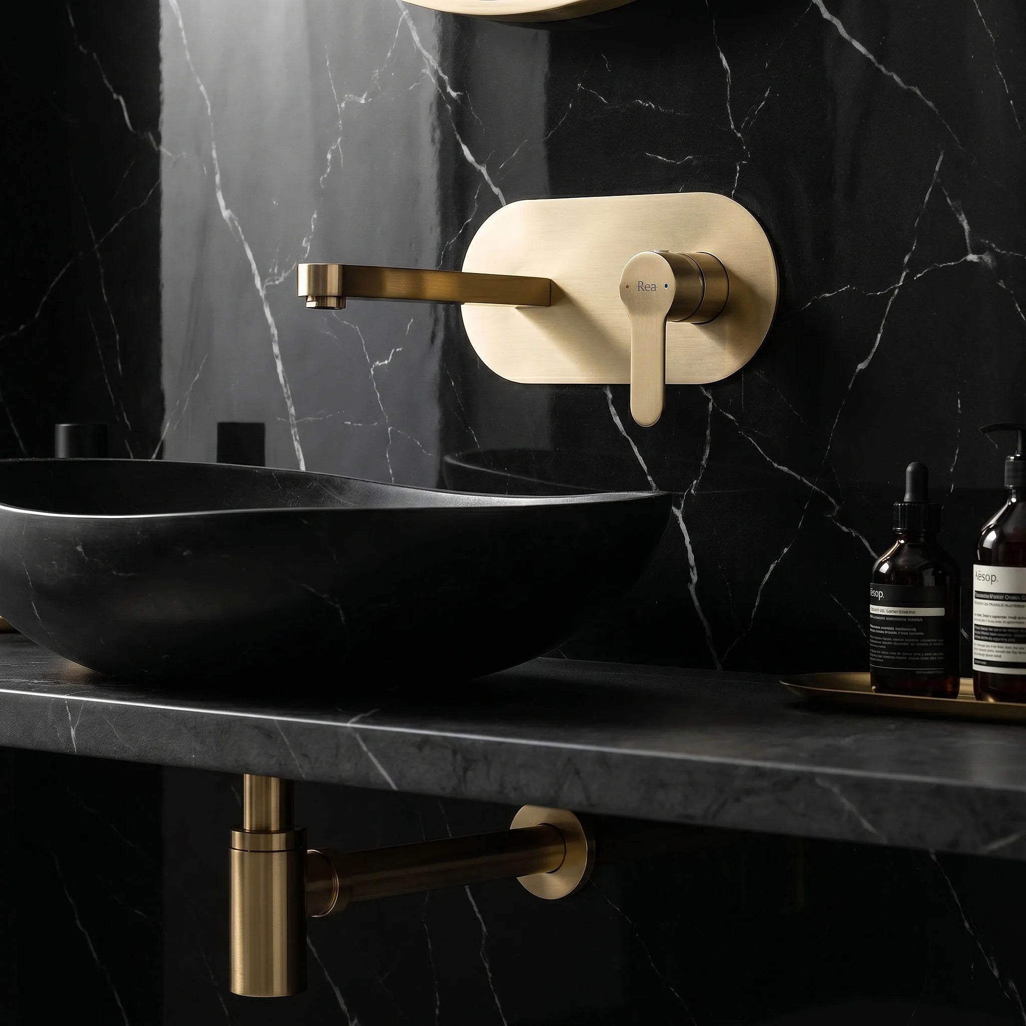 Falra Szerelhető Csaptelep REA Arcos Brush Gold 3