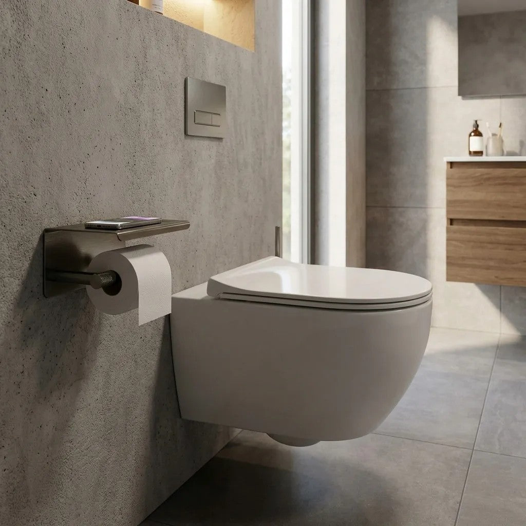 WC-papír Tartó Polccal 6613 Modern Titan 3