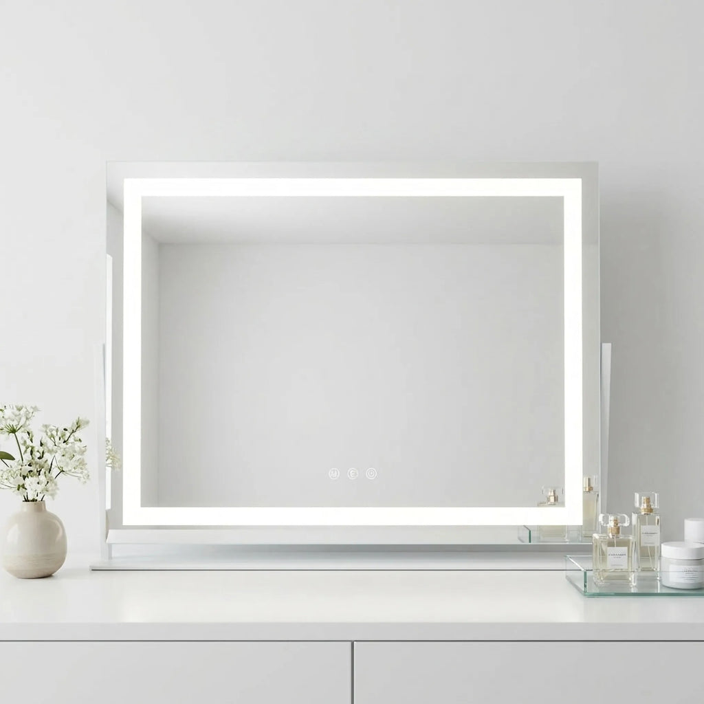 LED Tükör STUDIO White 58x45 3