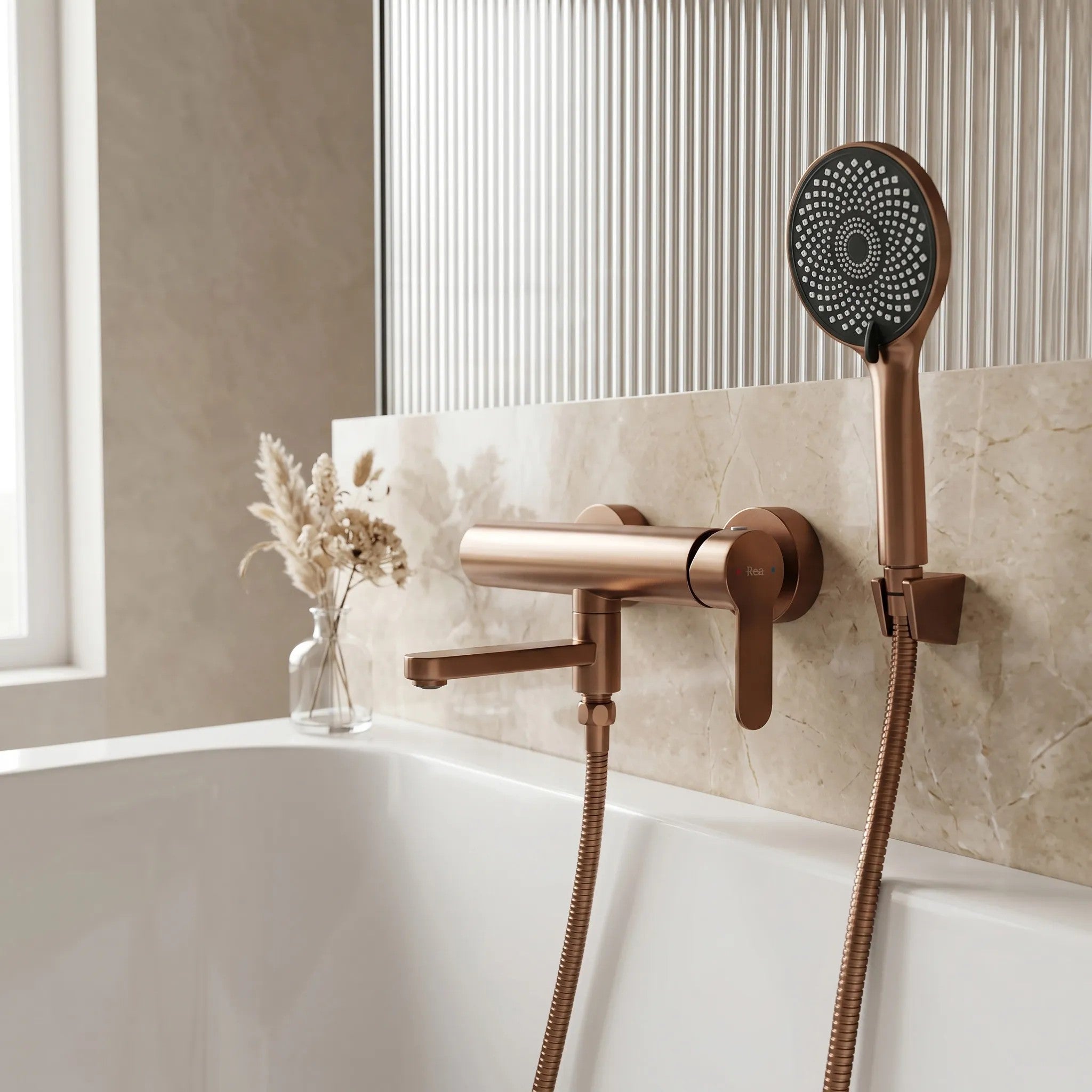 Kádtöltő Csaptelep Rea Arcos Brushed Copper 3