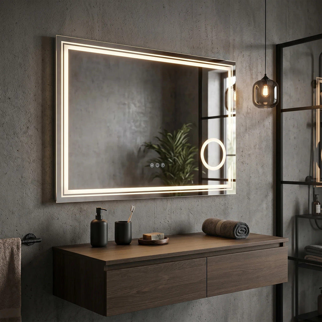 LED Tükör 80x60cm HAVEN 3