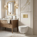 Beépíthető WC Tartókeret Szett Slim 024N T Brush Gold Nyomólappal 3