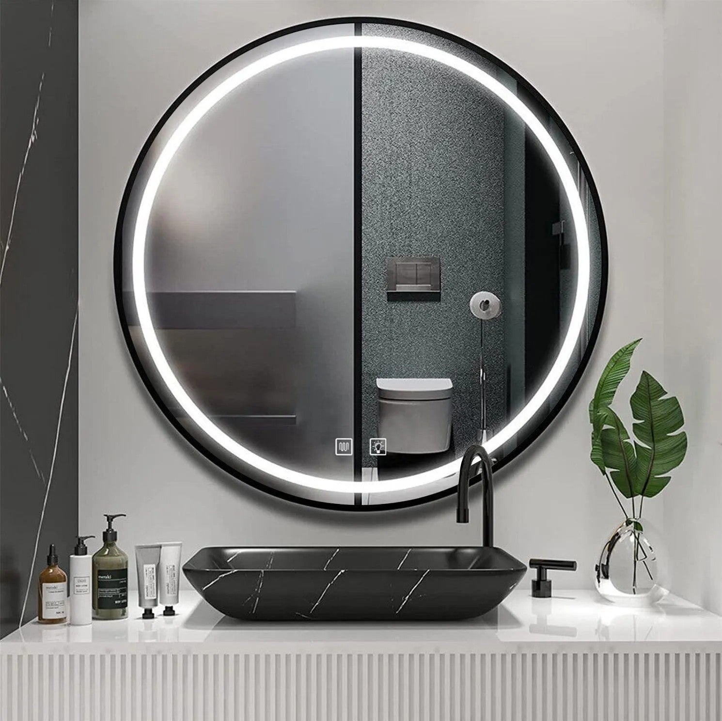 LED Tükör 80cm MMJ Black 3