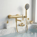 Kádtöltő Csaptelep Rea Arcos Brushed Gold 3