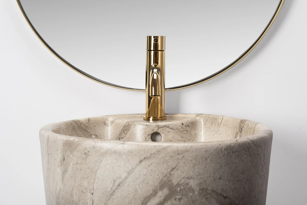 Szabadon Álló Mosdó Blanka Natural Matt Marble 3