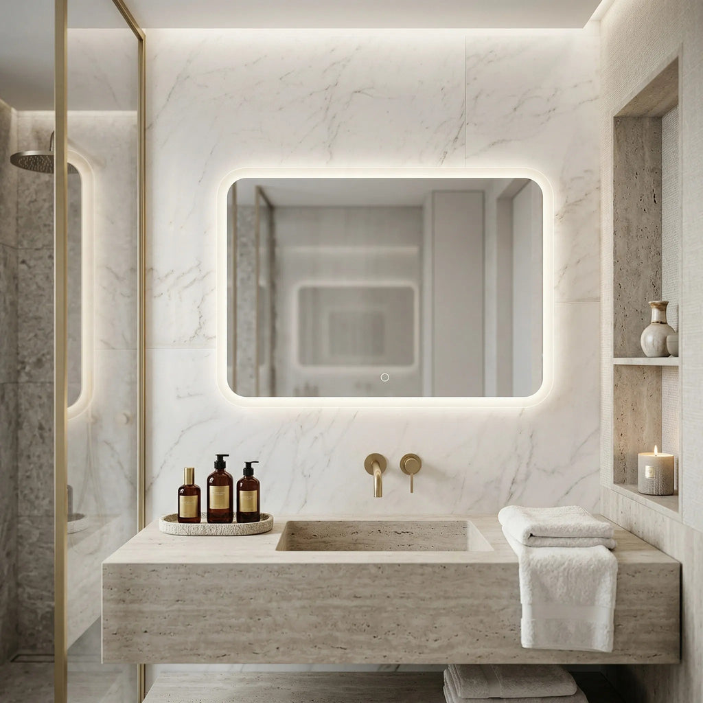 LED Tükör 80x60cm TOP-3 3