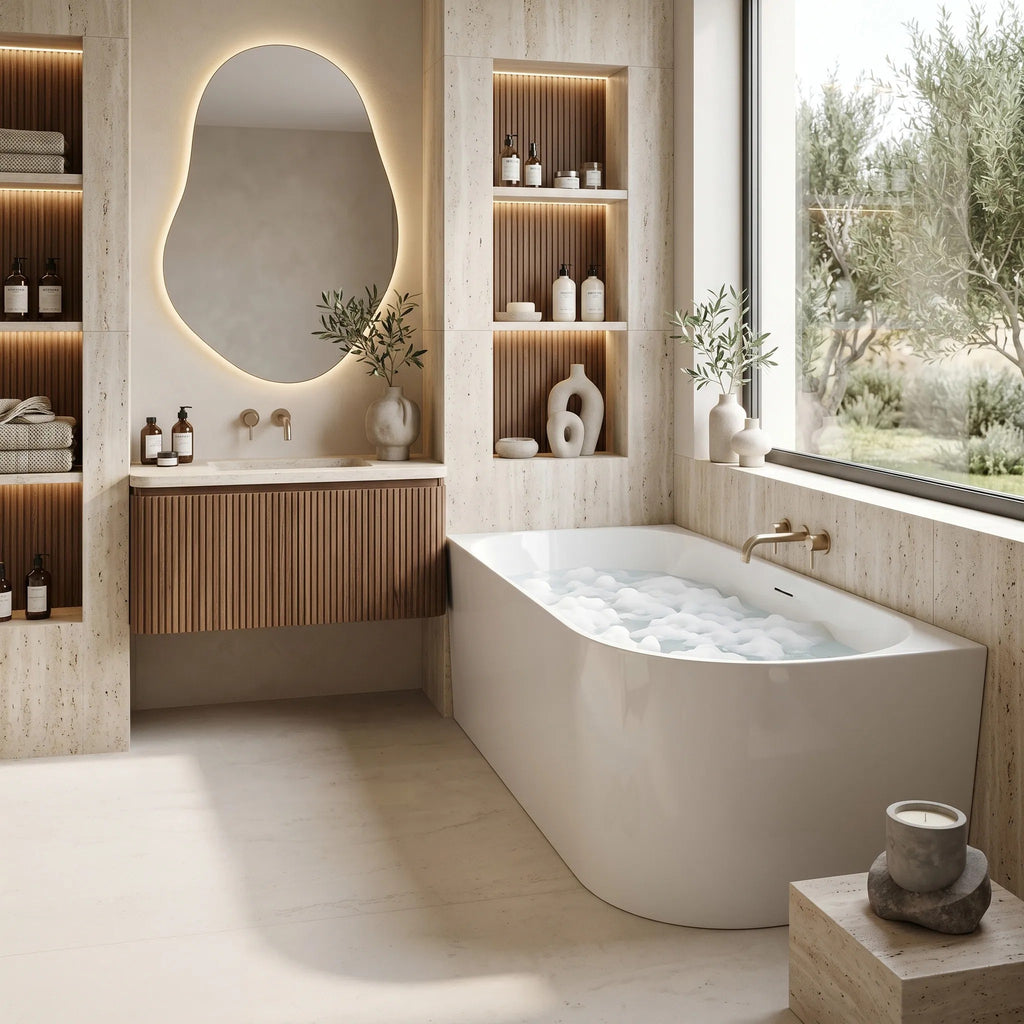 Sarok Akrilkád REA Bellanto Slim 150 Left Fehér Dugófedél 3
