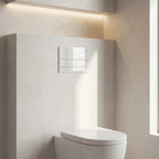 Beépíthető WC Tartókeret Szett Slim 024N T White Glass Nyomólappal 3