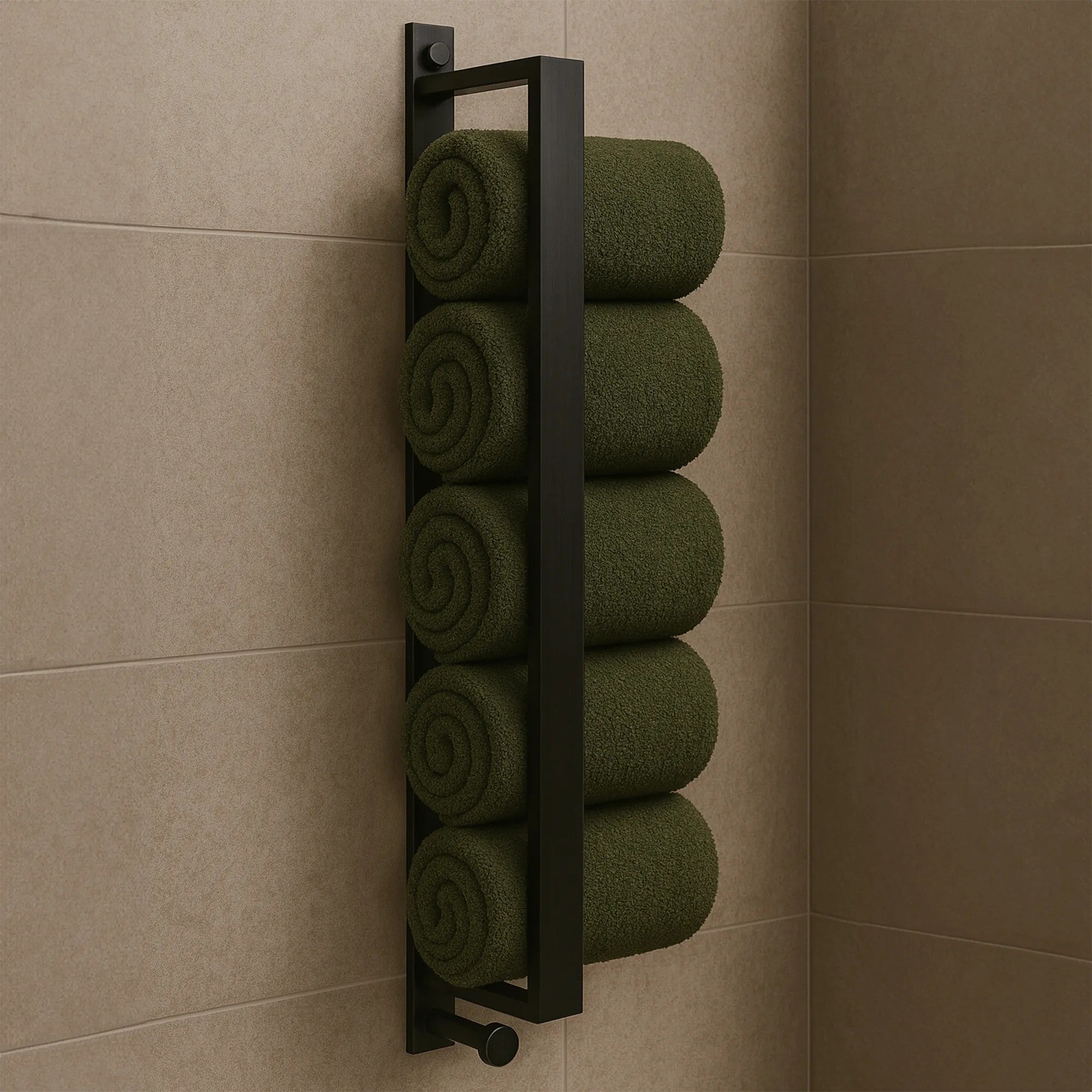 Fürdőszoba Fogas Black 3