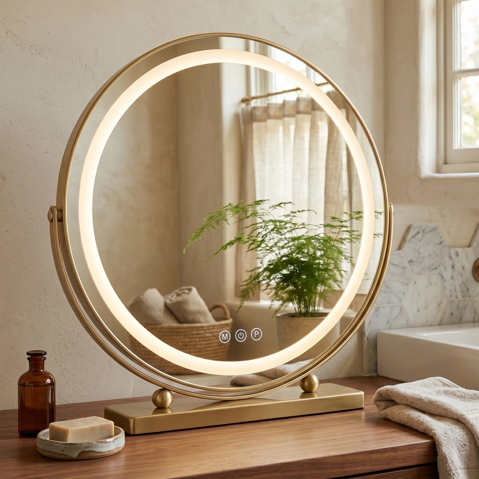 LED Tükör MAKE-UP L.Gold 50 Cm 3