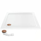Zuhanytálca Rea Belmond White 80x80 Brush Copper 3