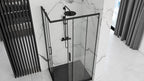 Zuhanykabin Rea Punto Black 80x100 Fehér Savoy Zuhanytálcával 3