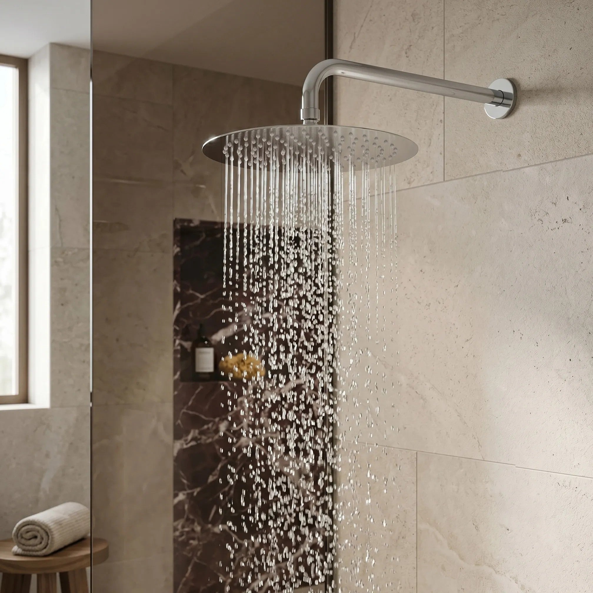 Kerek Esőztető Zuhanyfej REA JS-P014 30cm Chrome 3