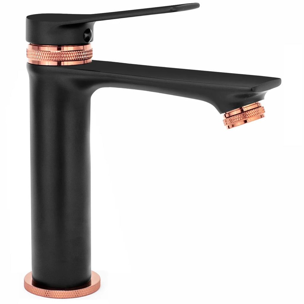 Fürdőszobai Csaptelep Rea Viral Low Black Rose Gold 3