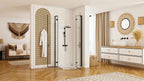 Zuhanykabin REA Hugo Double Black 80x80 3