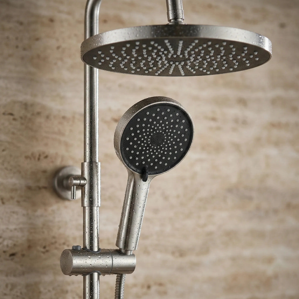 Zuhanyszett Rea Lungo Stripe Brush Nickel 3