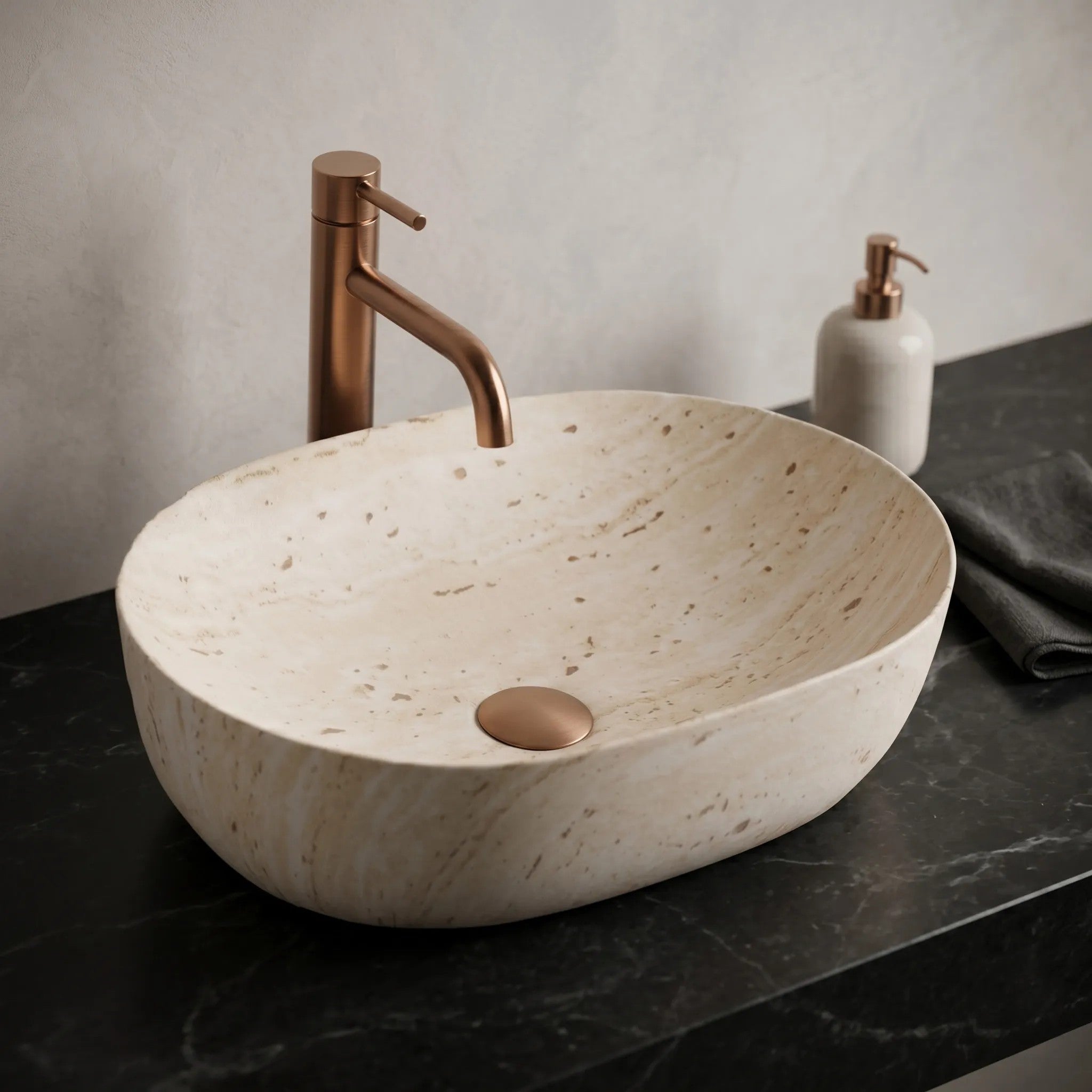 Pultos Mosdó Rea Amelia Travertine Classic 48 3