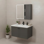 Fürdőszobabútor Szett Mosdóval Monti 60cm Grey 3