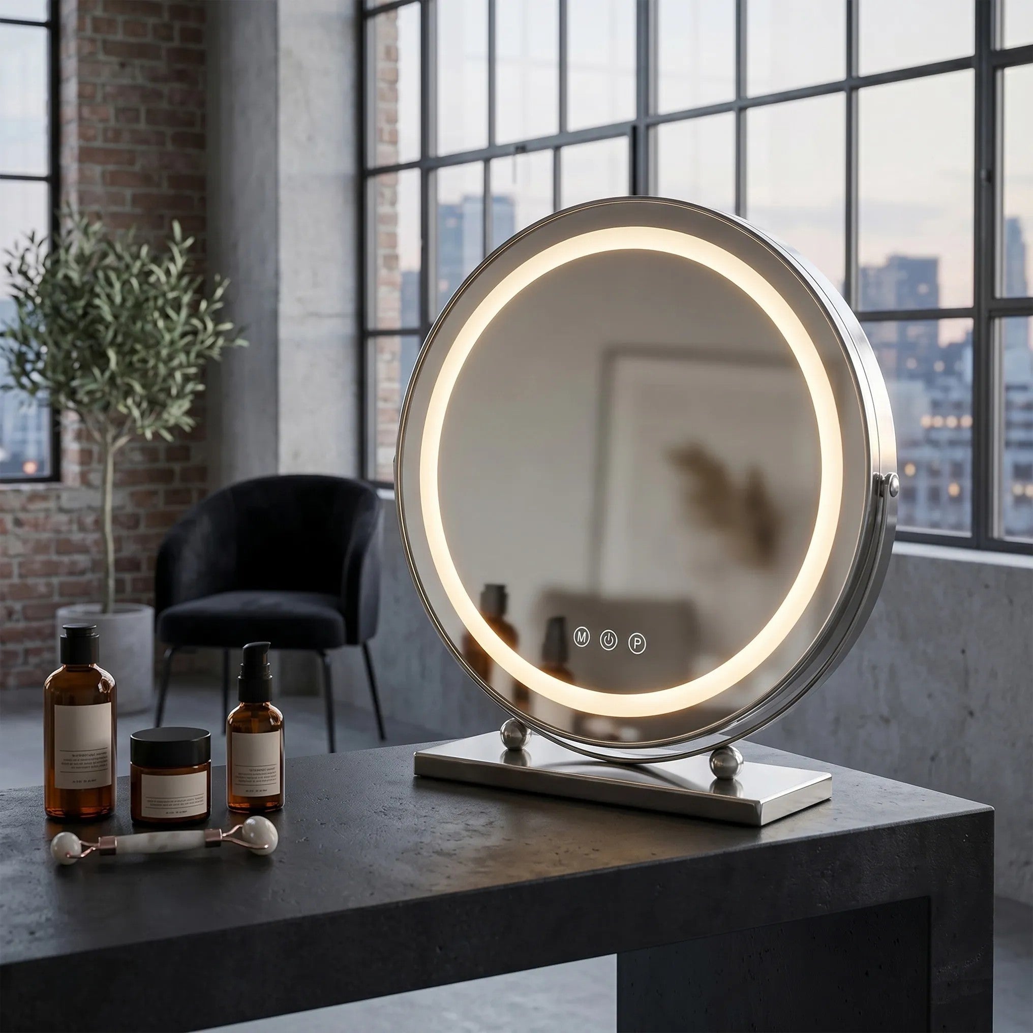 LED Tükör MAKE-UP Chrome 40 Cm 3