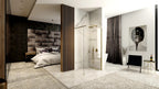 Zuhanyfal Rea Aero Gold 110 Walk In 3
