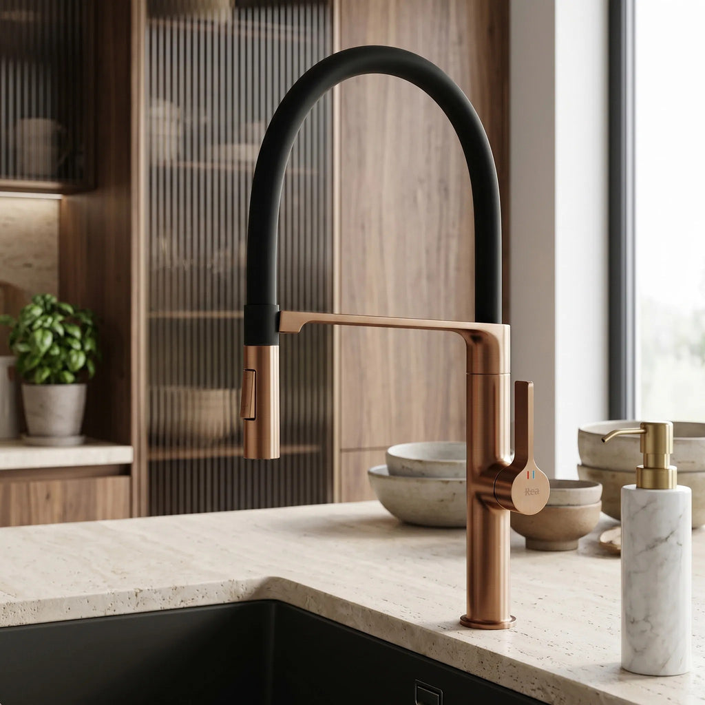 Konyhai Csaptelep REA Lago Brush Copper 3