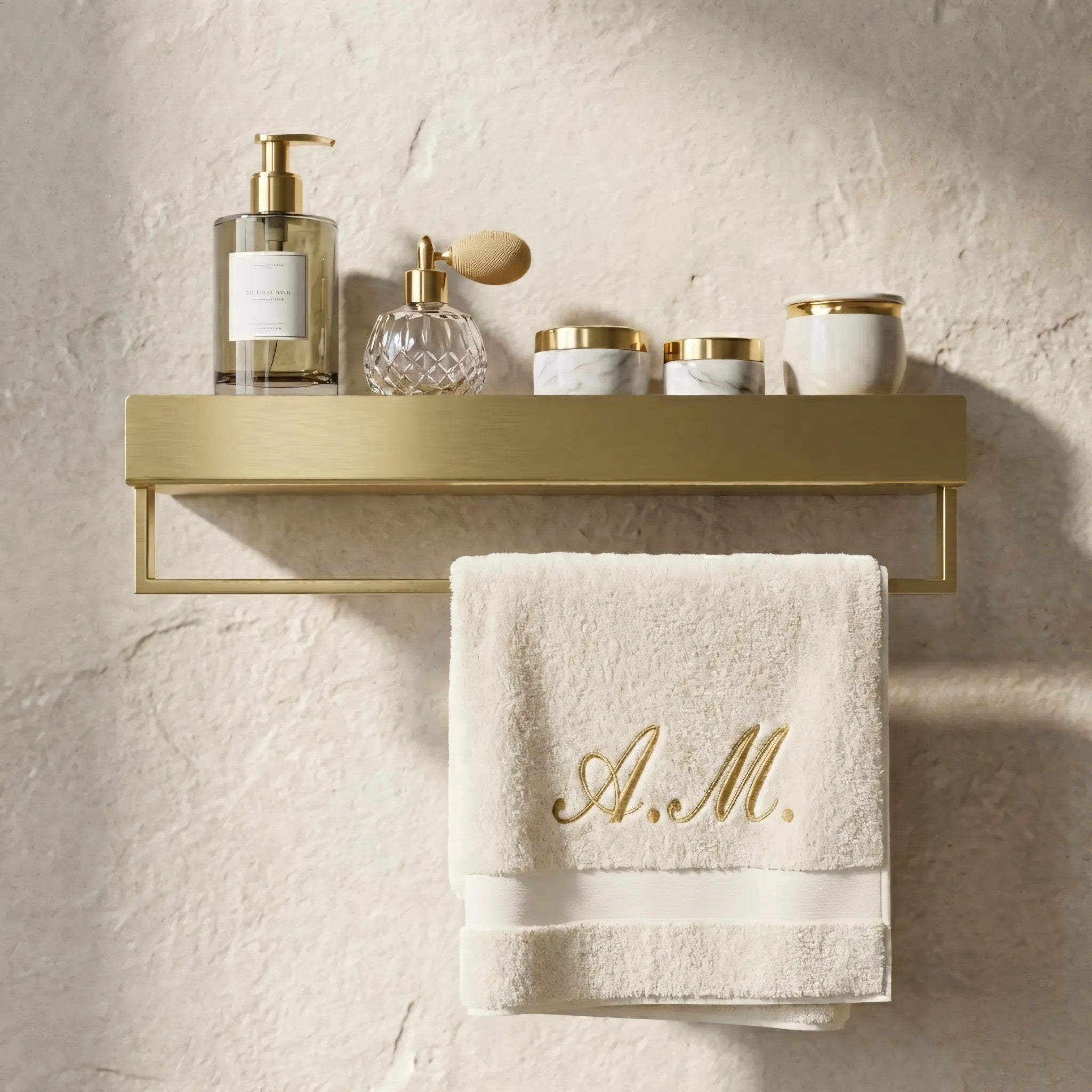 Fürdőszobai Polc SF01 45cm Gold Brush 3