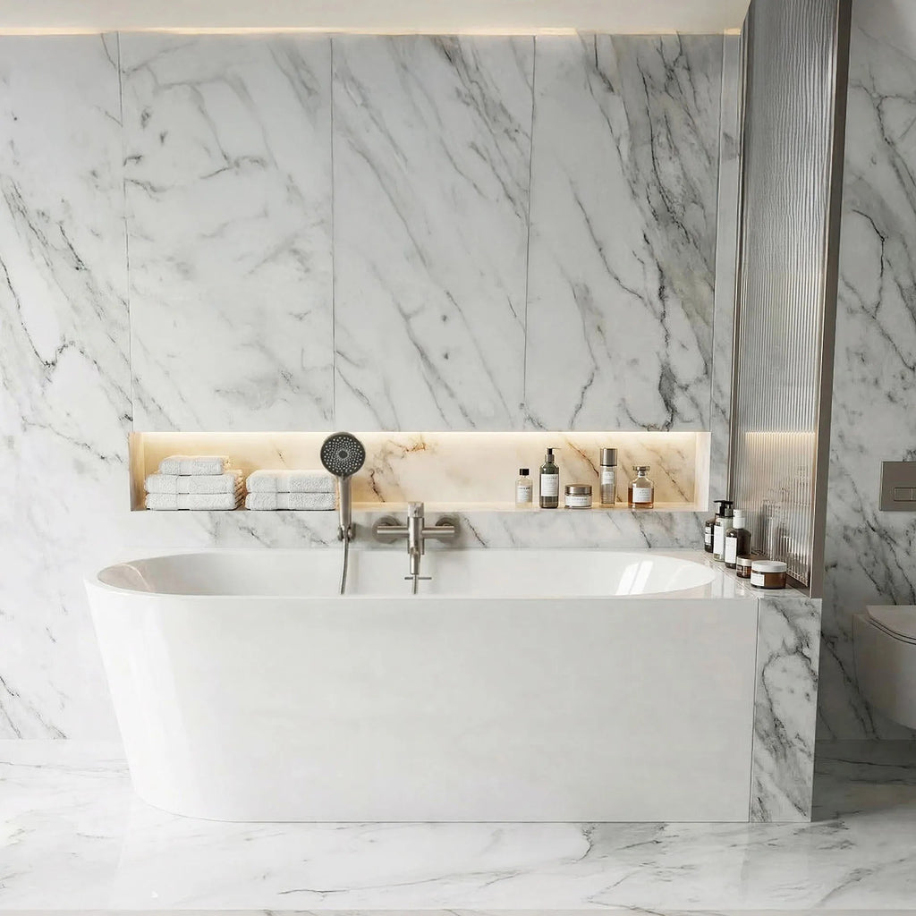 Fürdőkád SYDNEY BELLANTO RIGHT 150cm Fekete Dugófedél 3