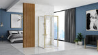 Falra Szerelhető Zuhanykabin REA Rapid Slide Brush Gold Ajtó: 130 Fal: 90 3