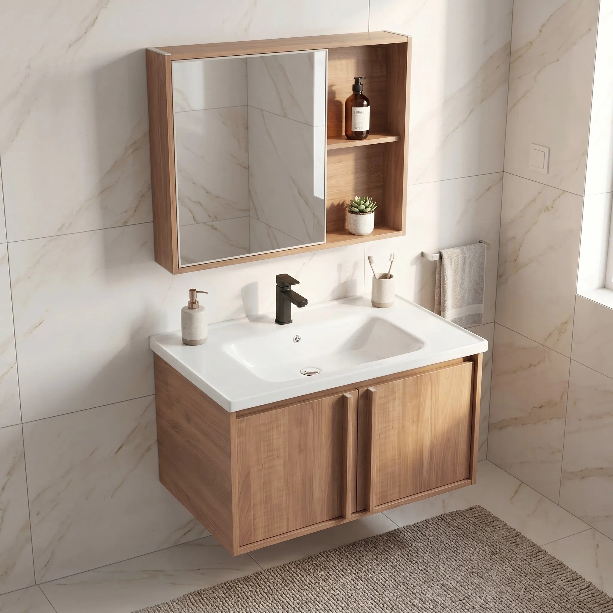 Fürdőszobabútor Szett Mosdóval Gama T25023 HHL 70CM 3