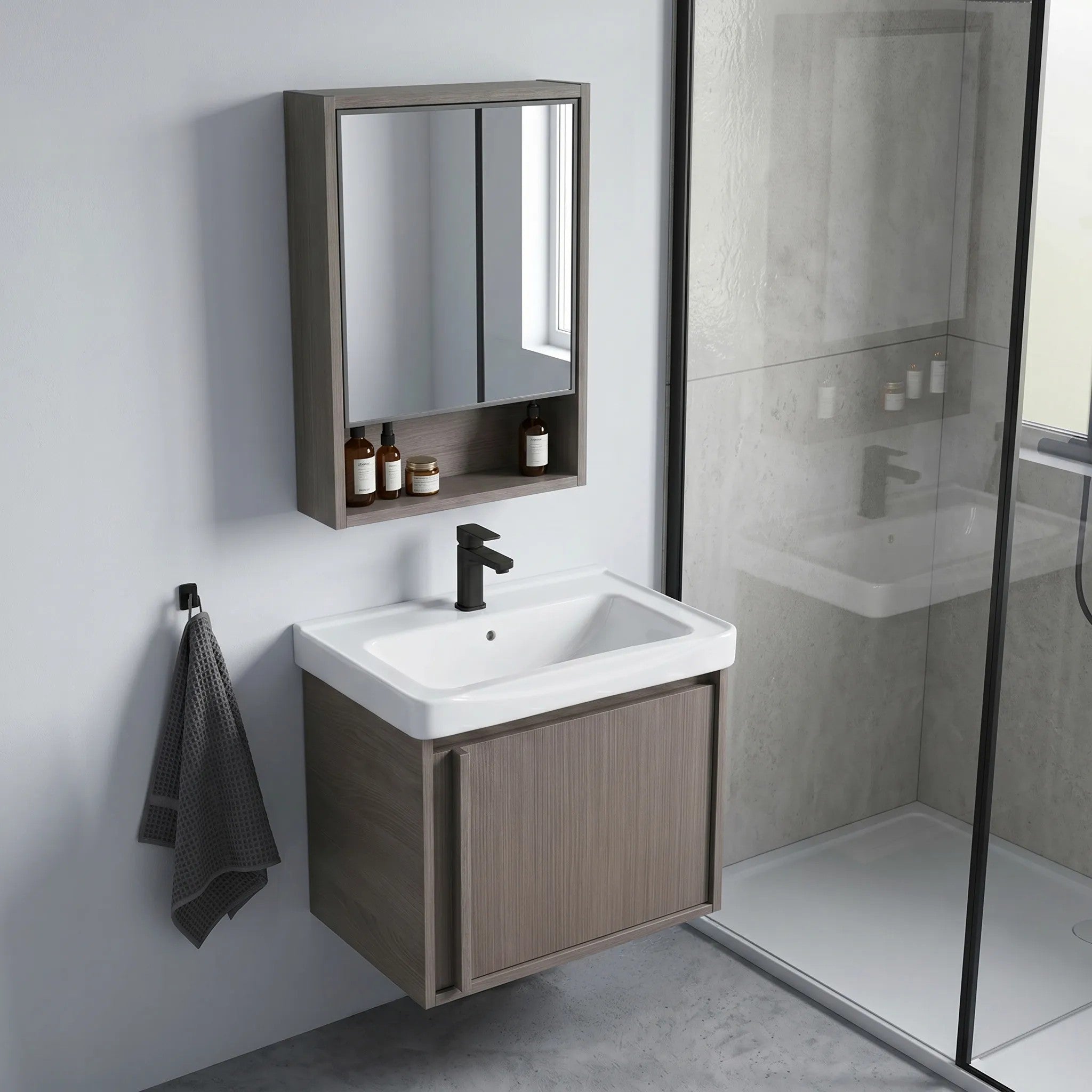 Fürdőszobabútor Szett Mosdóval Gama T25023 KJM 50CM 3