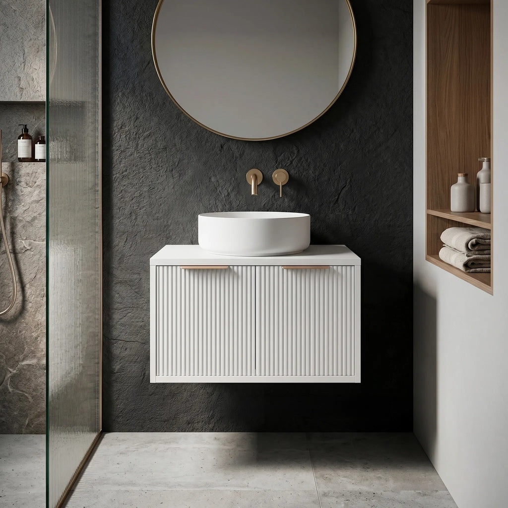 Mosdószekrény Rea Core 60cm White 3