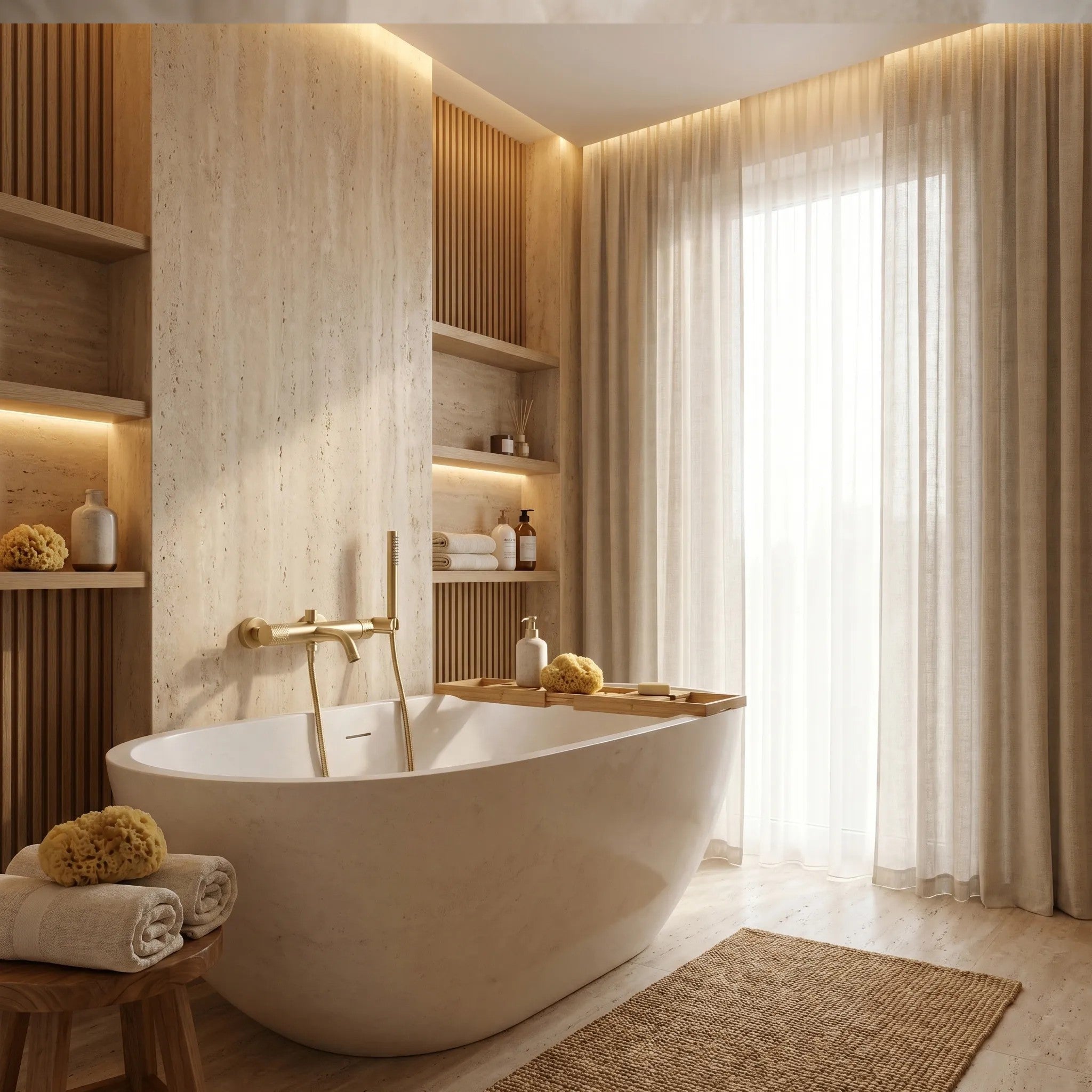 Fürdőkád Csaptelep REA Venti Brush Gold 3