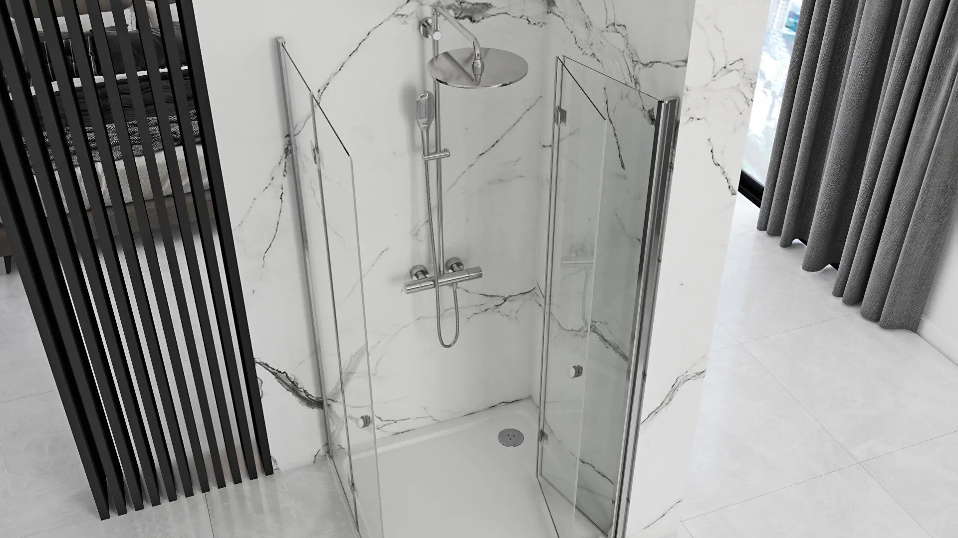 Összecsukható Zuhanykabin Rea Fold N2 90x90 3