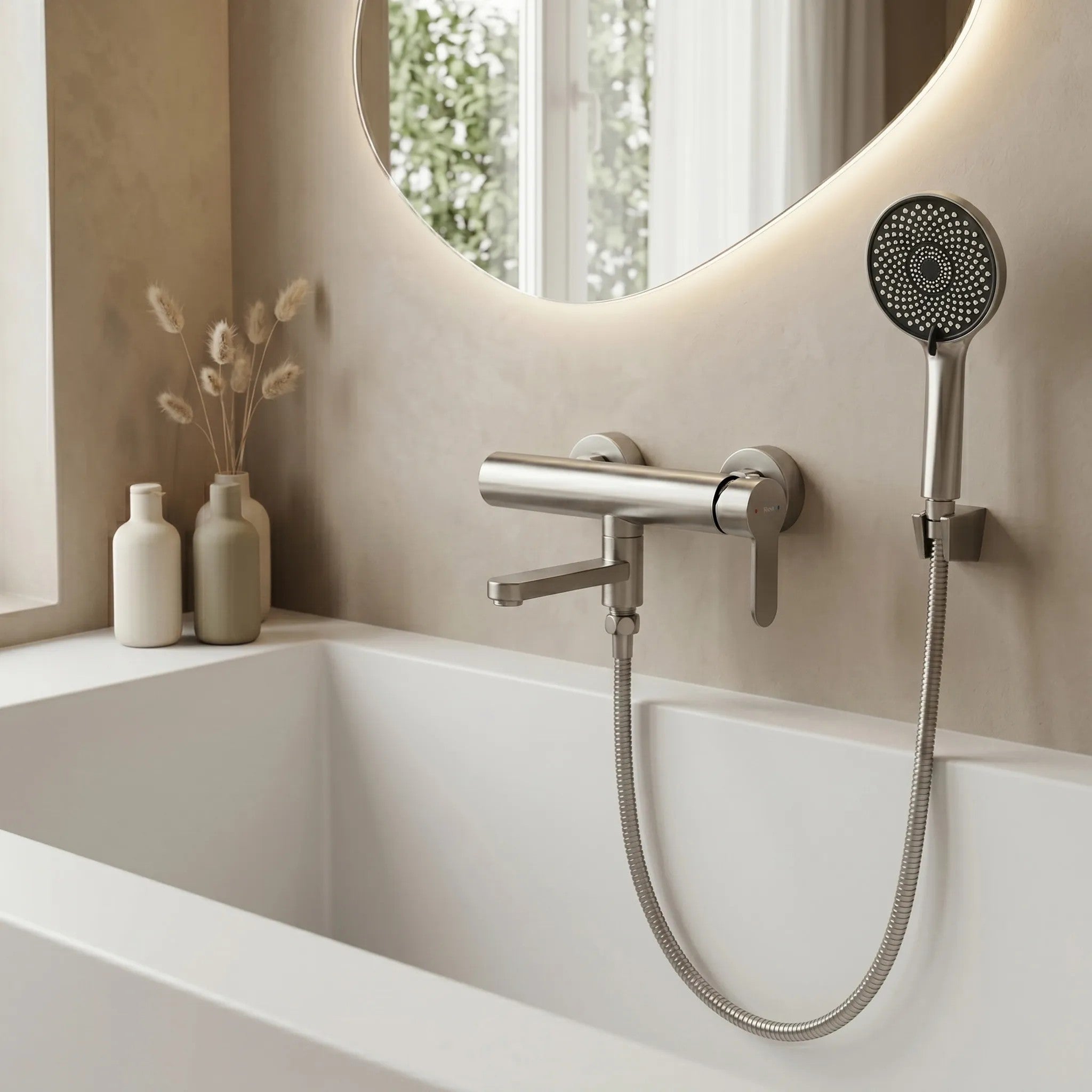 Kádtöltő Csaptelep Rea Arcos Brushed Nickel 3