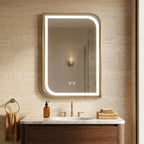 LED Tükör ZONE 80X60 GOLD BRUSH 3