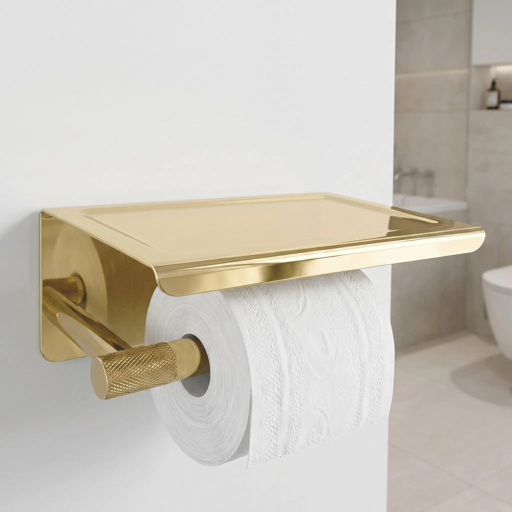 WC-papír Tartó Polccal 6613 Modern Gold 3