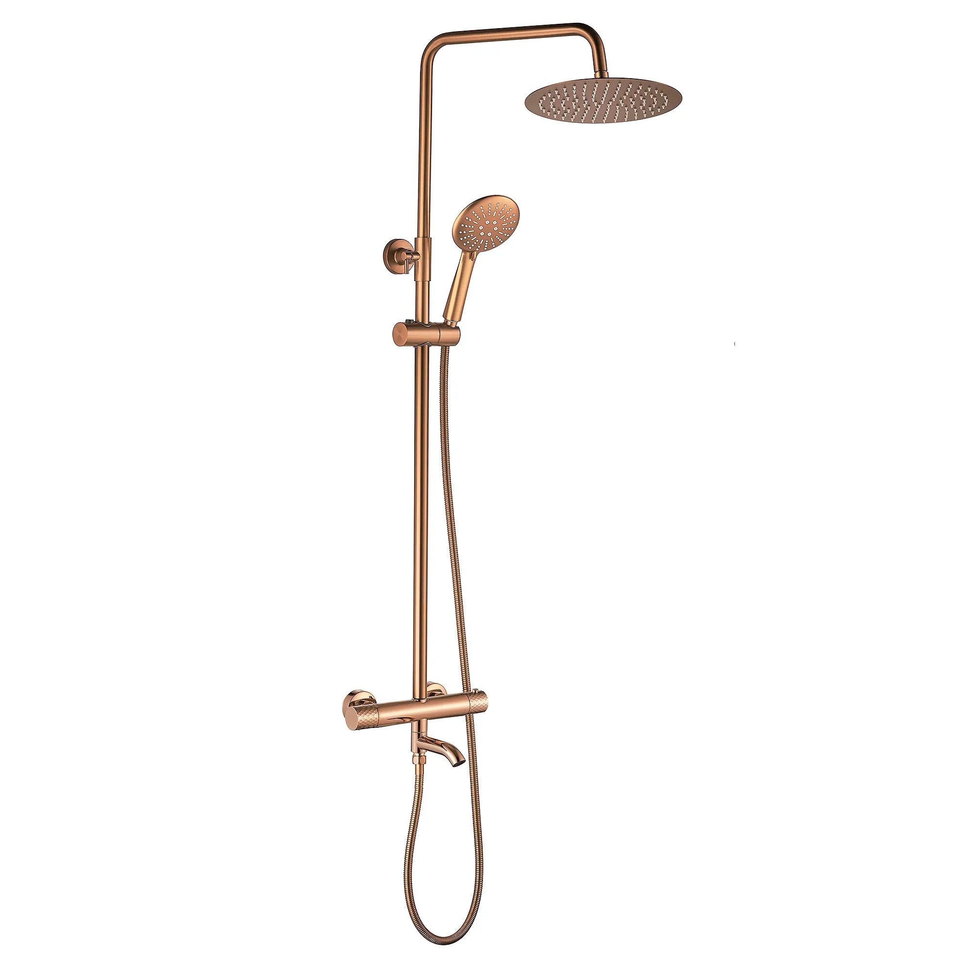 Termosztátos Zuhanyszett Lungo Diamond Copper 3